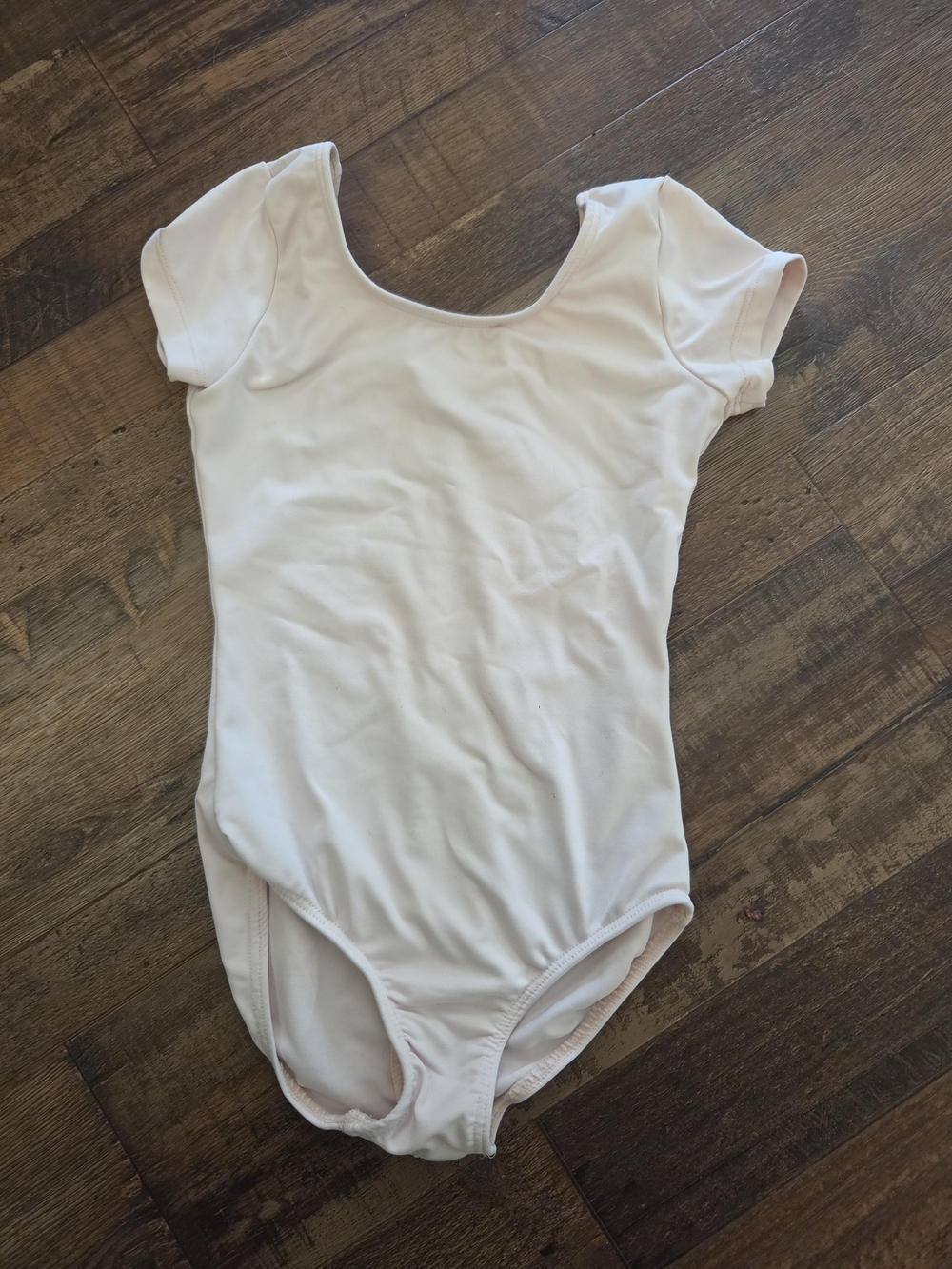 Bloch Girls Short Sleeve Leotard in Pale Pink 4-6